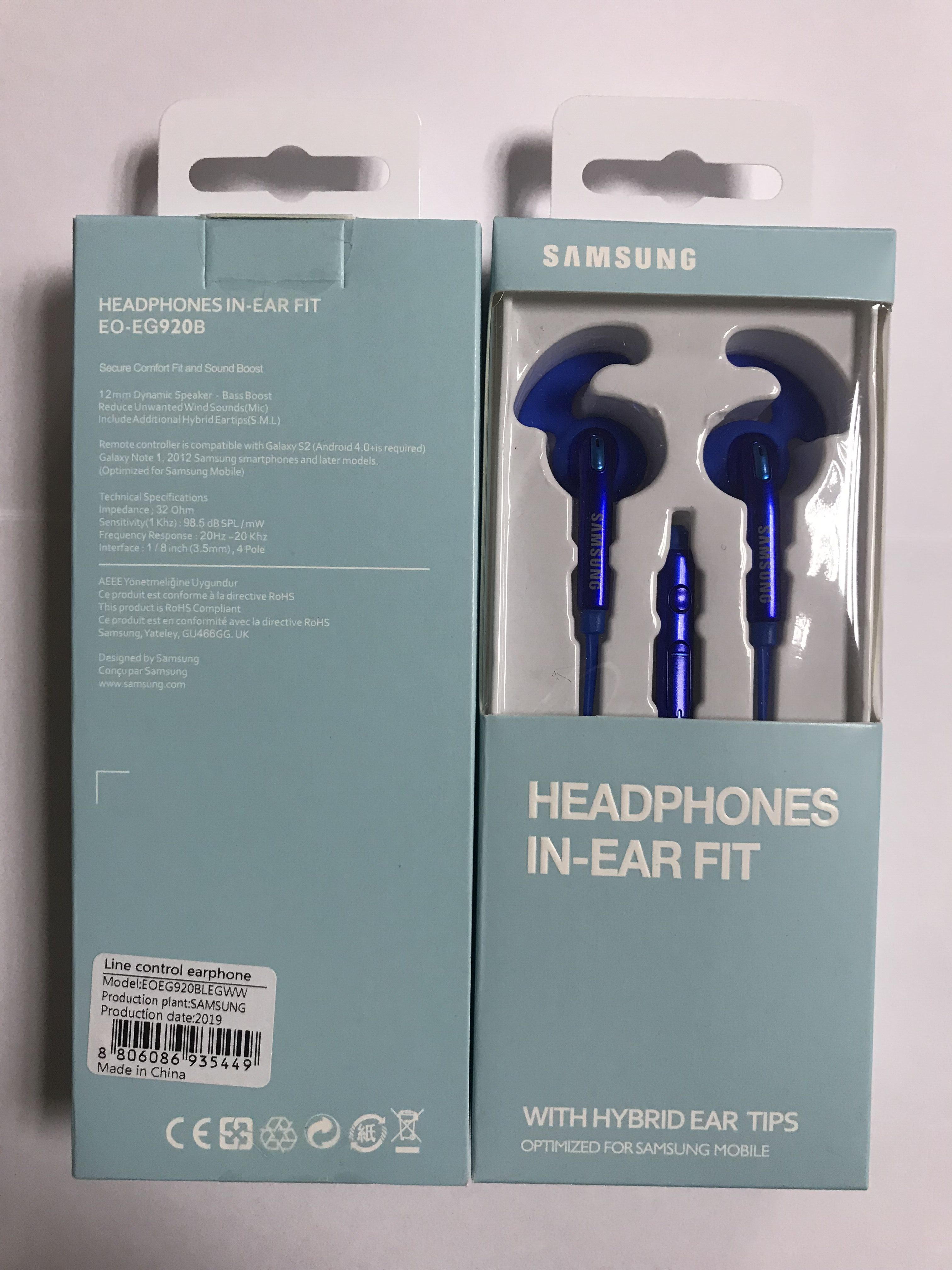 Samsung Galaxy S7 Headphones In Ear Fit With Hybrid Ear Tips Eo Eg920b